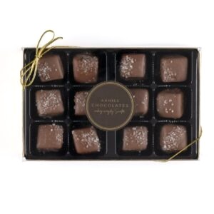 Milk Chocolate Sea Salt Caramels 12pc.