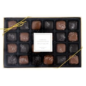 Milk & Dark Chocolate Sea Salt Caramels 24pc.